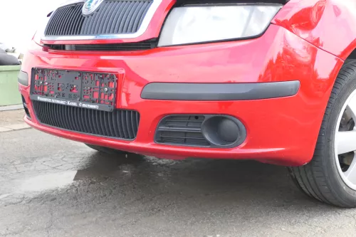 Skoda Fabia 6Y Stoßstange Stoßfänger vorne rot LF3K 2004-2008 - Facelift (171943)