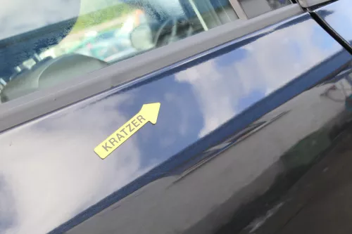 Skoda Fabia 5J Limousine Tür hinten rechts schwarz LF9R (172017)