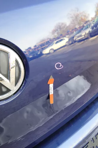 VW Polo 6R 6C Heckklappe Kofferraumklappe Klappe Scheibe blau LD5Q OHNEAnbauteil (172374)