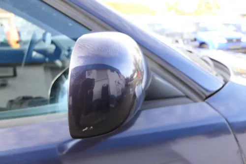 Audi A4 B5 8D Spiegel Außenspiegel rechts elektrisch blau lila LZ5L + Glas (172458)