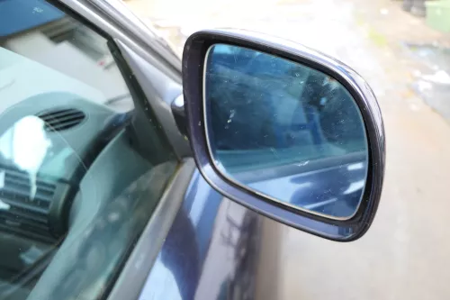 Audi A4 B5 8D Spiegel Außenspiegel rechts elektrisch blau lila LZ5L + Glas (172458)