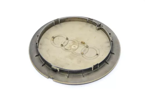 1x Audi A8 4D Alufelge Deckel Abdeckung Radkappe 4D0601165B Kappe schwarz lackie (172512)