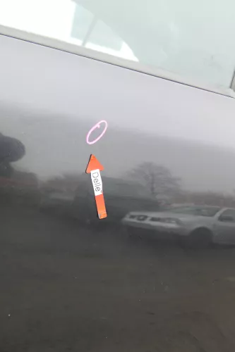 Skoda Octavia 1Z LIMOUSINE Tür hinten links schwarz LF9R (ohneAnbauteile) (172538)