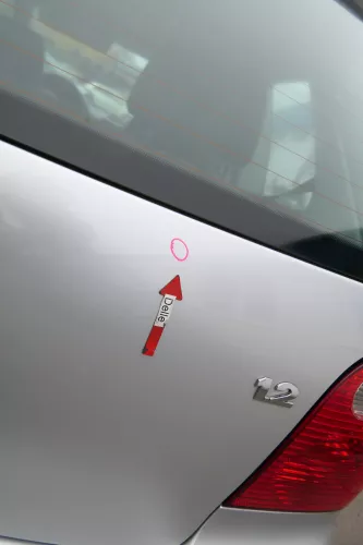 VW Polo 9N Fun Heckklappe Kofferraumklappe Klappe hinten silber LA7W metal (172674)