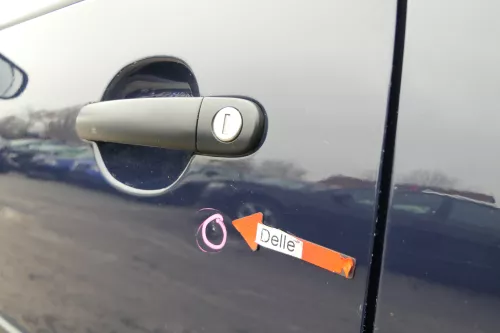 VW Golf 4 Tür vorne links Fahrertür 2/3-Türer blau LA5G ohneAnbauteile (172906)