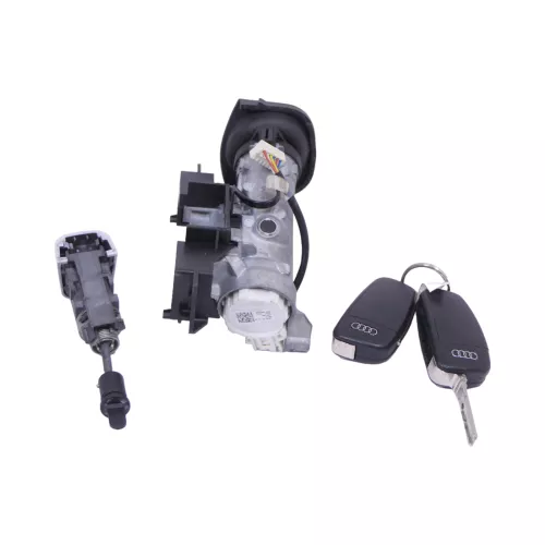 Audi A1 8X  Zündschloß mit 2x Schlüssel Schloß Zündung + Türschloß links (173015)
