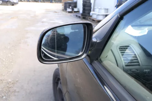 VW Polo 6N2 manueller Spiegel Außenspiegel links außen schwarz LC9Z + Glas (173156)