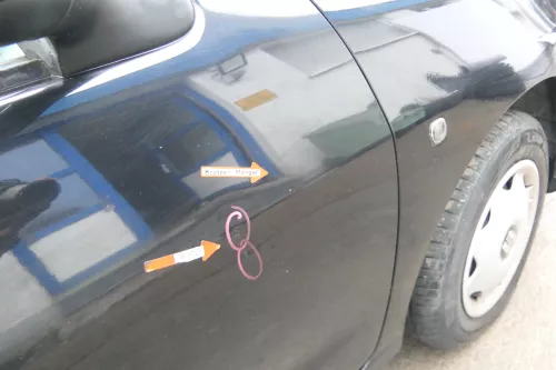 VW Polo Variant Kombi 6Kv oder Caddy 9Kv Tür vorne rechts schwarz LA9Y ohneAnbau (173262)