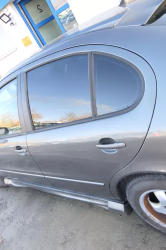 Seat Leon Toledo 1M Tür hinten links Fahrerseite grau LS7T ohne Anbauteile (173327)