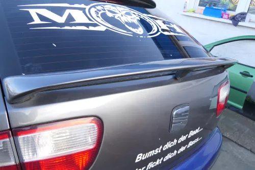 Seat Leon 1M Heckklappe Klappe hinten Kofferraumklappe grau LS7T Spoiler (173335)