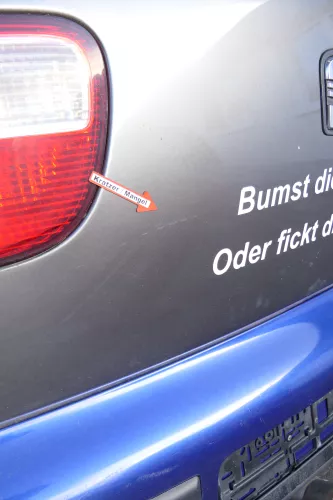 Seat Leon 1M Heckklappe Klappe hinten Kofferraumklappe grau LS7T Spoiler (173335)