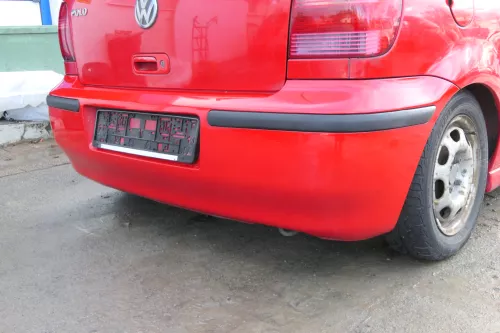 VW Polo 6N2 Stoßstange hinten Heckstoßstange Stoßfänger rot LP3G (173370)