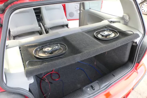 VW Polo 6N2 6N Hutablage Abdeckung Kofferraum off-black Boxen Lautsprecher (173383)