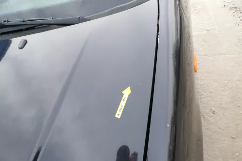 VW Polo 6N Motorhaube Frontklappe Haube vorne Klappe schwarz LC9Z blackmagic (173419)