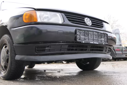 VW Polo 6N Stoßstange vorne 2-geteilte Frontstoßstange schwarz LC9Z Stoßfänger (173421)