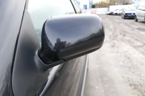 VW Polo 6N mechanisch manuell Spiegel Außenspiegel links schwarz LC9Z