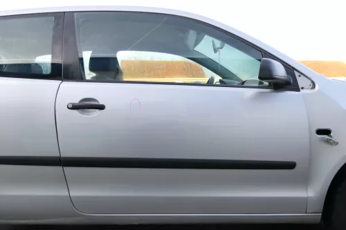 Polo 9N 9N3 Tür vorne rechts Beifahrertür 2/3-Türer silber LA7W ohneAnbauteile