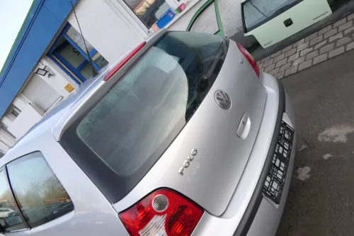 VW Polo 9N Fun Heckklappe Kofferraumklappe Klappe hinten silber LA7W metal (173449)