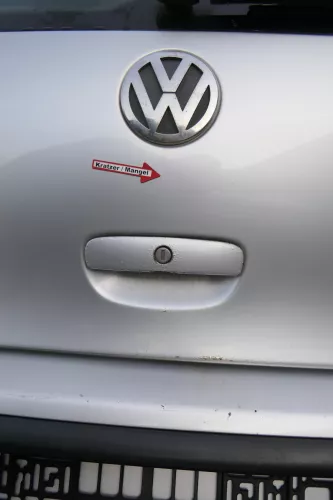 VW Polo 9N Fun Heckklappe Kofferraumklappe Klappe hinten silber LA7W metal (173449)