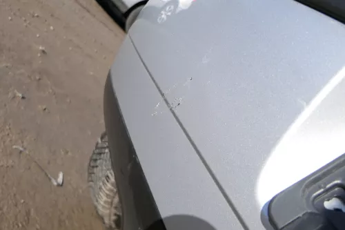 VW Polo 9N 9N3 Stoßstange Heckstoßstange hinten silber LA7W (173984)