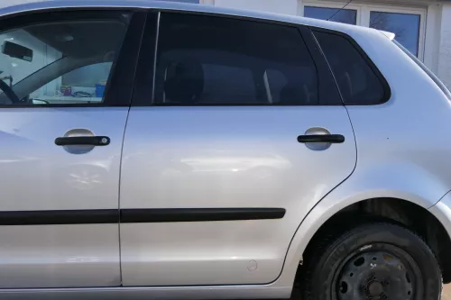 VW Polo 9N 9N3 Tür hinten links 4/5-Türer grau silber LA7W -ohne Anbauteile