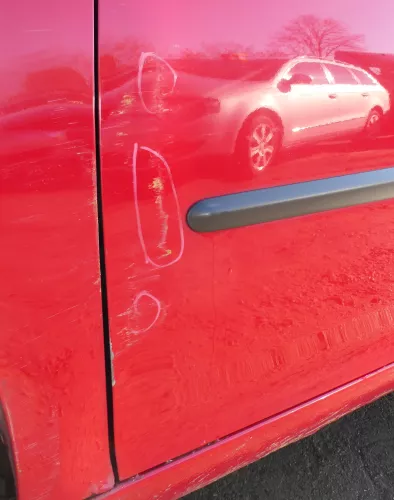 Golf 5 V 1K Tür Türblatt vorne links Fahrertür 2/3-Türer rot LY3D (174005)