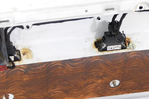 VW Caddy 9K Seat Inca Tür hinten links Heckklappe Hecktür weiß (174310)