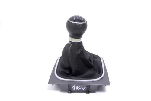 Golf 5 Schaltknauf Schaltsack Schaltung Schaltknüppel Leder 5-Gang 1K0711113BG (174379)