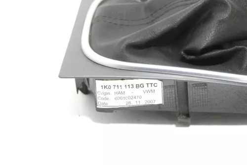 Golf 5 Schaltknauf Schaltsack Schaltung Schaltknüppel Leder 5-Gang 1K0711113BG (174379)