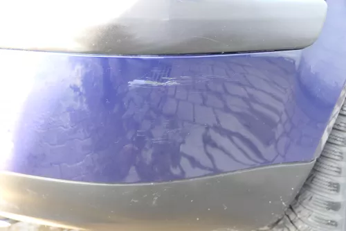 VW Golf 4 Limousine Stoßstange hinten Heckstoßstange Stoßfänger blau LB5N (174405)