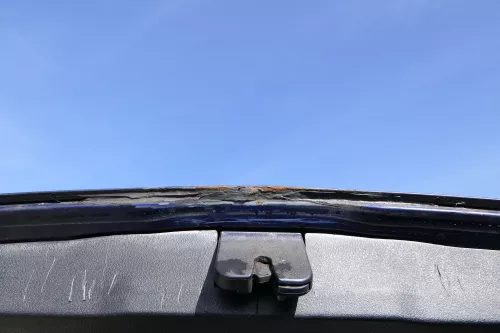 VW Golf 4 Limousine Heckklappe Kofferraumklappe Klappe hinten blau LB5N - Rost (174406)