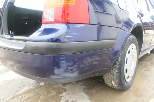 VW Golf 4 Kombi Avant Stoßstange hinten Heckstoßstange Stoßfänger blau LB5N (174503)