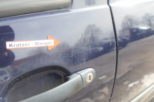 VW Golf 4 Tür vorne links Fahrertür 2/3-Türer blau LA5G ohneAnbauteile (174531)