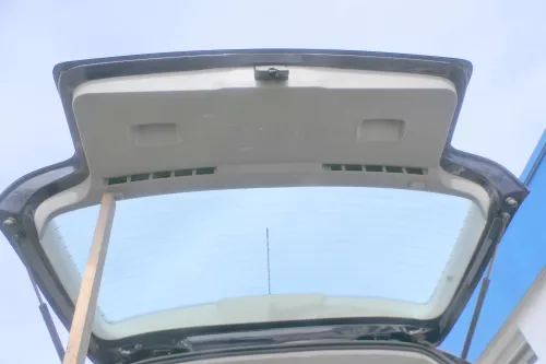 VW Golf 4 Limousine Heckklappe Kofferraumklappe Klappe hinten blau LA5G -ohneAnb (174535)