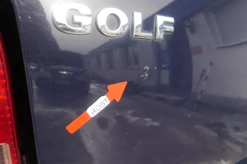 VW Golf 4 Limousine Heckklappe Kofferraumklappe Klappe hinten blau LA5G -ohneAnb (174535)