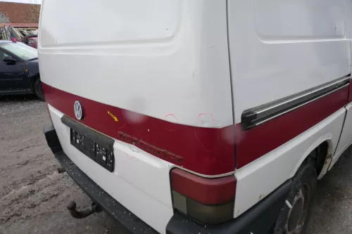 VW T4 Transporter Heckklappe Klappe hinten Kofferraumklappe weiß R902 Kasten (174589)