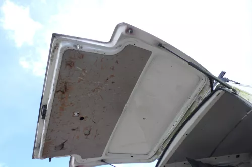 VW T4 Transporter Heckklappe Klappe hinten Kofferraumklappe weiß R902 Kasten (174589)