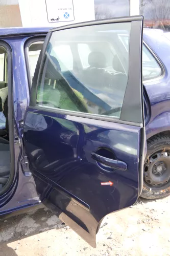VW Polo 9N 9N3 Tür hinten links 4/5-Türer blau LB5N - ohne Anbauteile (174655)