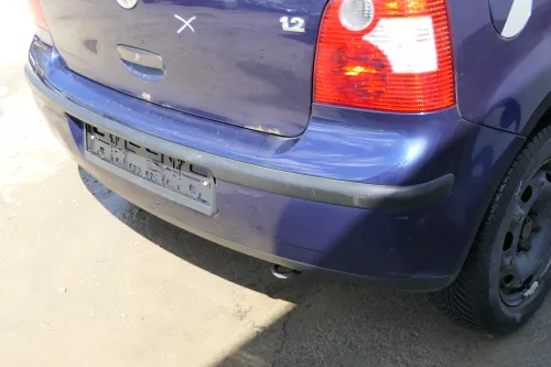 VW Polo 9N 9N3 Stoßstange Heckstoßstange hinten blau LB5N (174951)