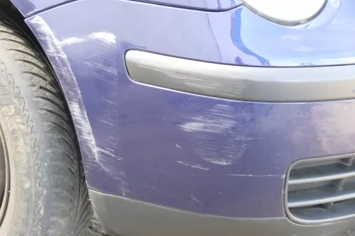 VW Polo 9N Stoßstange Frontstoßstange vorne blau LB5N + Grill (174954)