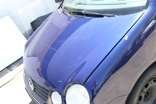 VW Polo 9N Motorhaube Klappe Haube vorne blau LB5N bis ca. Bj. 2004 (174969)