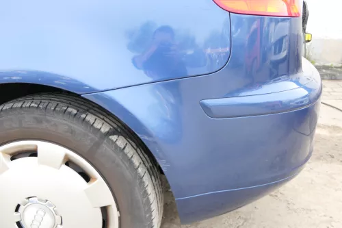 Audi A3 8P Stoßstange Stoßfänger hinten 4/5-Türer blau LZ5C (175031)