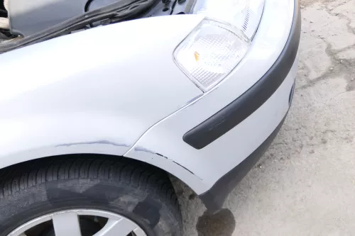 VW Passat 3B Stoßstange vorne Frontstoßstange Stoßfänger silber LB7Z grau (175094)