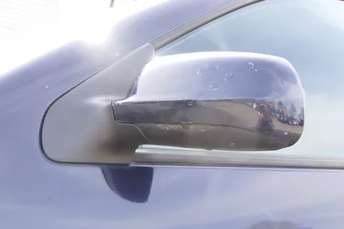 VW Golf 4 Bora elektrischer Spiegel vorne links Außenspiegel blau LC5H Glas (175242)