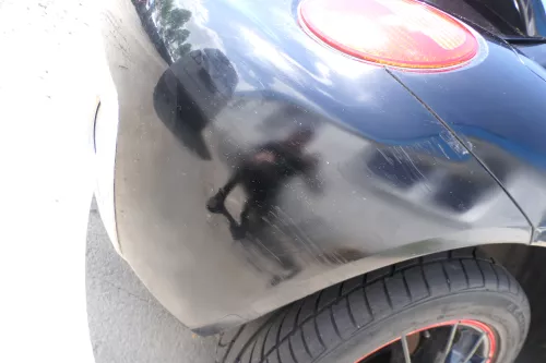 VW New Beetle 9C Stoßstange hinten Stoßfänger schwarz L041 Heckstoßfänger (175359)