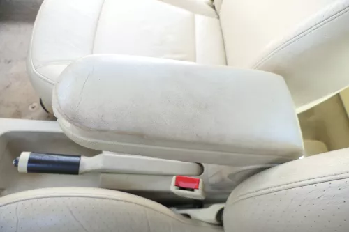 VW New Beetle 9C Mittelarmlehne Armlehne original mitte creme beige Leder besch