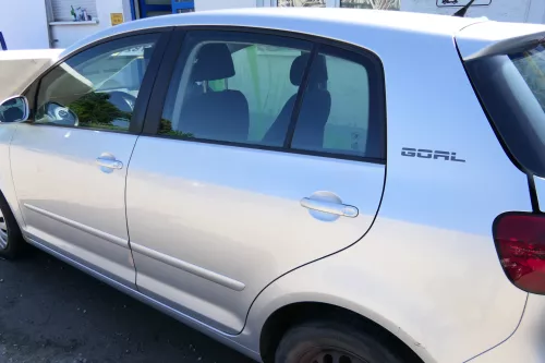 VW Golf Plus 5M 6 521 Türblatt Tür Blech hinten links grau silber LA7W + Rahmen (175409)