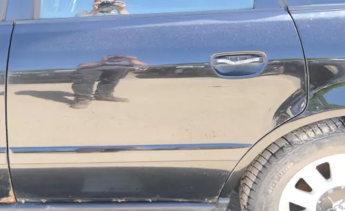 Audi A4 B5 Tür nur Türblatt hinten links schwarz LY9B - Facelift   -  ROST