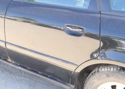 Audi A4 B5 Tür nur Türblatt hinten links schwarz LY9B - Facelift   -  ROST (175439)