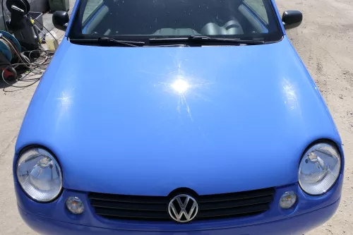 VW Lupo Motorhaube KLappe vorne grau blau LR5A softblau Frontklappe Haube